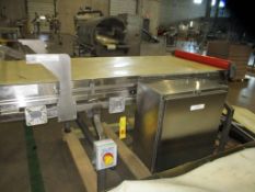 S/S Belt Conveyor on S/S Frame 36" Width Belt x 8' Length with S/S Control Box - Riggers Fee: $250