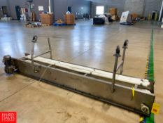 10' x 16" S/S Frame Conveyor with Motor and Casters - Riggers Fee: $250