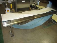 2 Sections of S/S Belt Conveyor 18" Width x 7' Length and 24" Width x 8'8" Length. NO DRIVE -