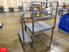 3' x 3' S/S Frame Platform with Stairs - Riggers Fee: $150