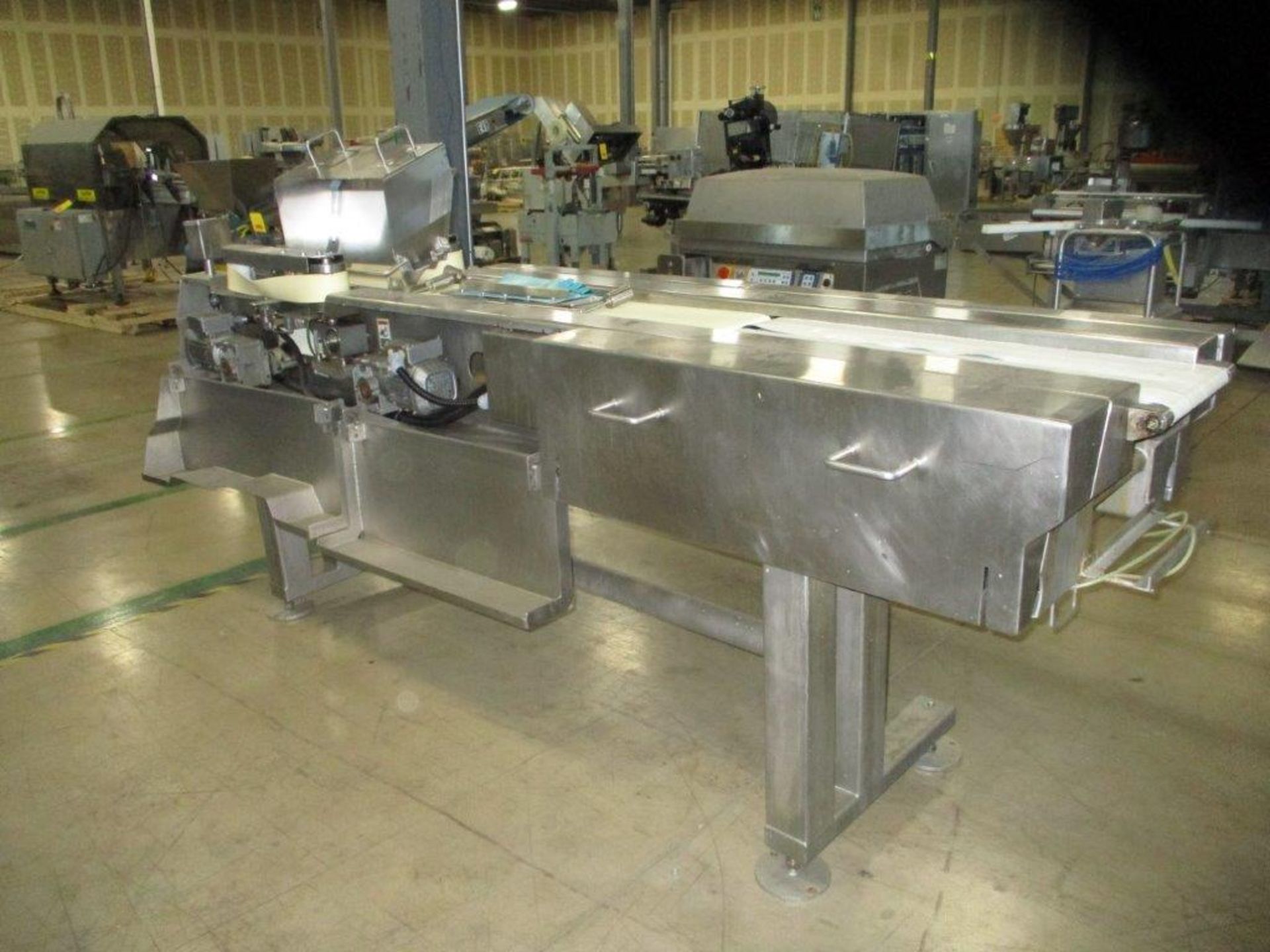 S/S Transfer Conveyor with Side Belts 11" Width x 10'6" Length - Riggers Fee: $350