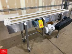 Nercon 66" Length x 12" Width S/S Frame Conveyor with Motor and Casters - Riggers Fee: $350