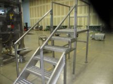 46" Length x 33" Width x 6' Height S/S Frame Platform with Stairs - Riggers Fee: $150