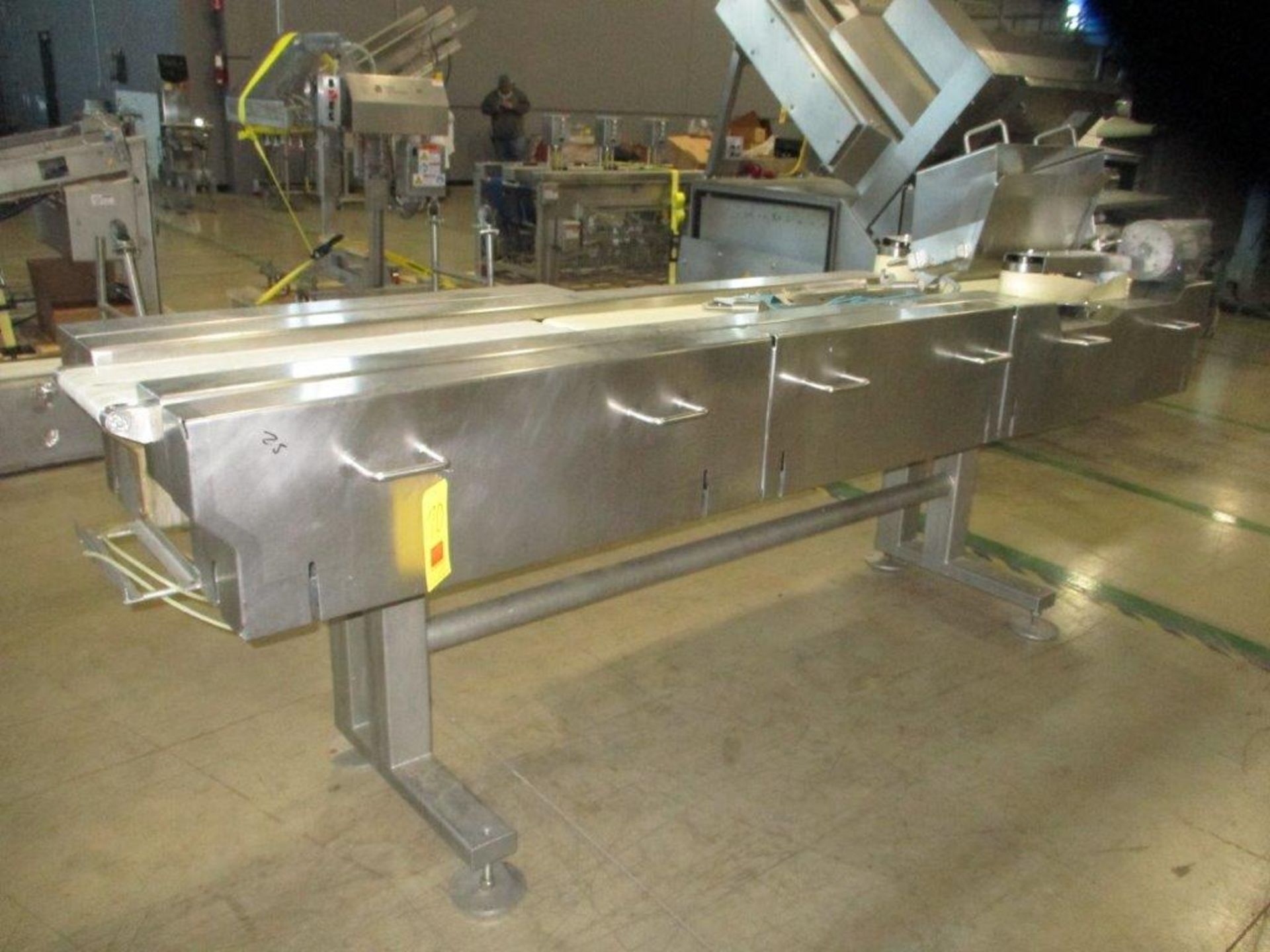 S/S Transfer Conveyor with Side Belts 11" Width x 10'6" Length - Riggers Fee: $350 - Image 2 of 2