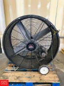 Heat Buster 38" Portable Floor Fan - Riggers Fee: $100
