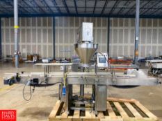 AMS 2-Lane Auger Filler with Infeed and Discharge Conveyor 14' Length - Riggers Fee: $700