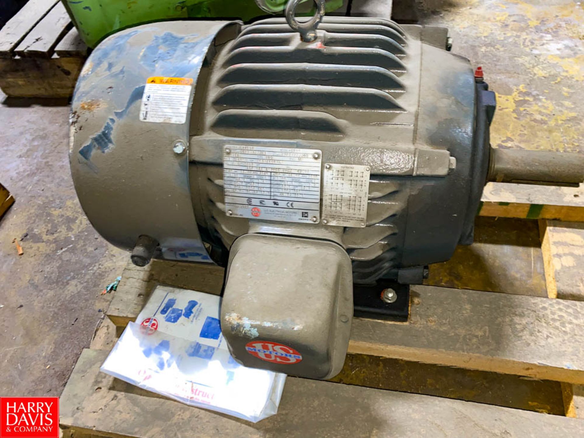 US Electronic 15 HP 2,920 RPM Motor - Rigging Fee $50