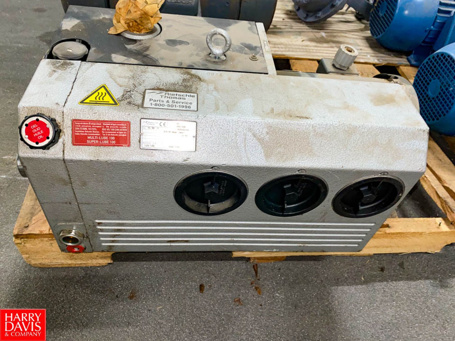 Rietschle Thomas 2/15 HP 1,725/1,425 RPM Motor - Rigging Fee $50 - Image 2 of 2