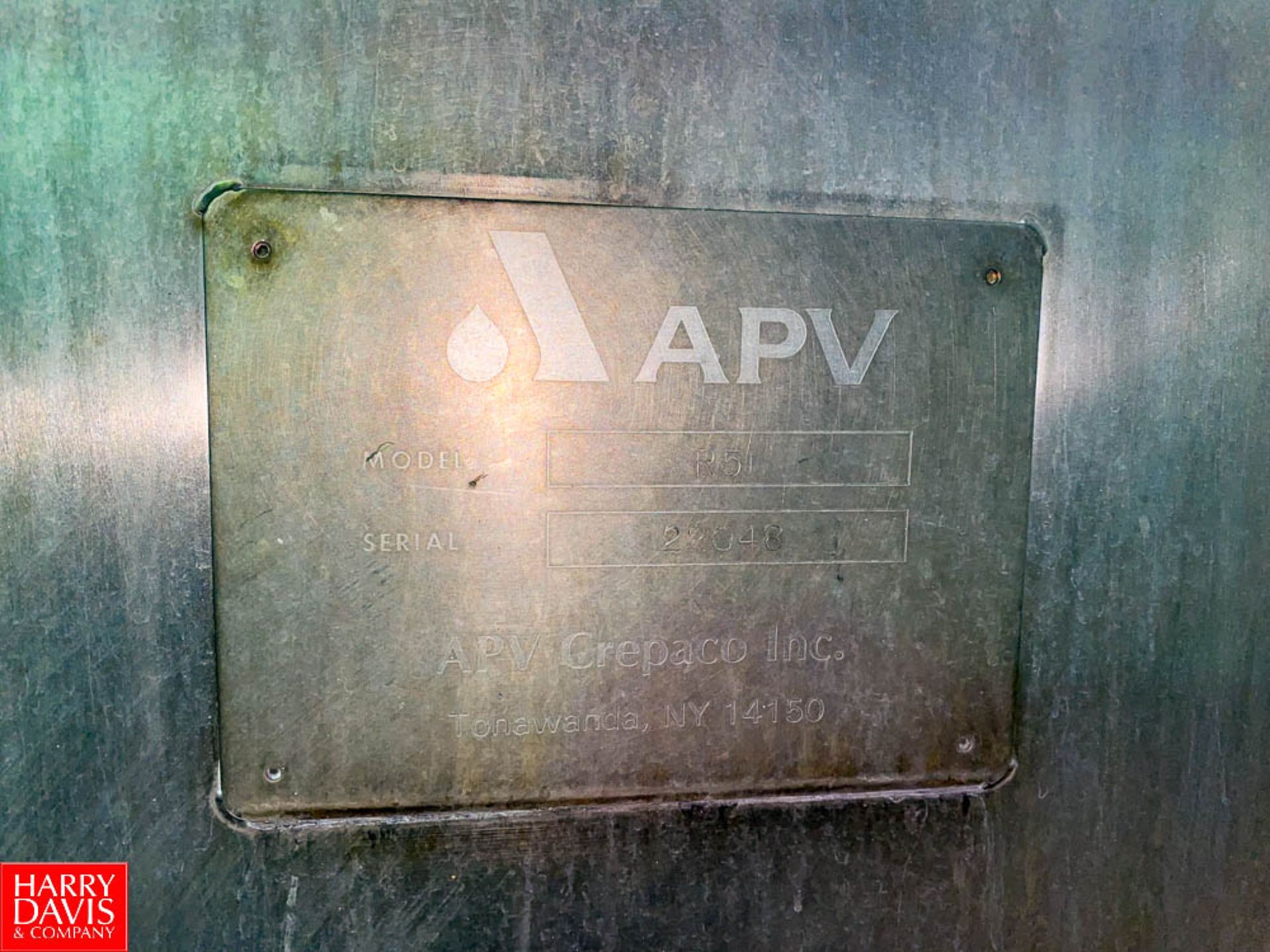 APV 4-Zone Plate Heat Exchanger, Model: R51, S/N: 22048, Subject to Bulk Bid - Rigging Fee: $2500 - Image 3 of 3