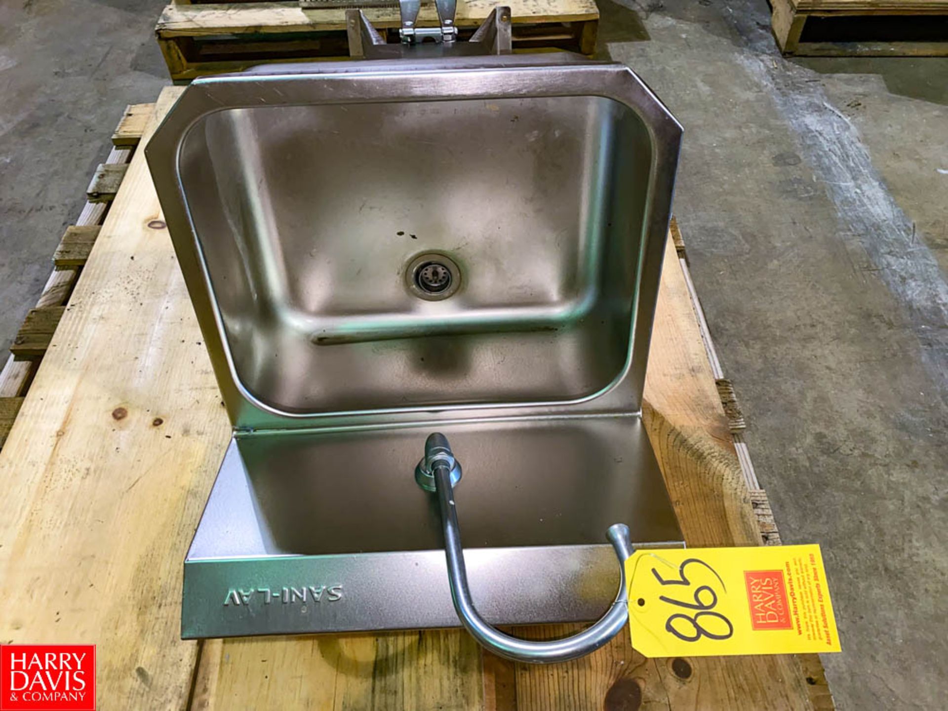 S/S Hand Sink with Foot Controls - Rigging Fee: $50 - Image 2 of 2