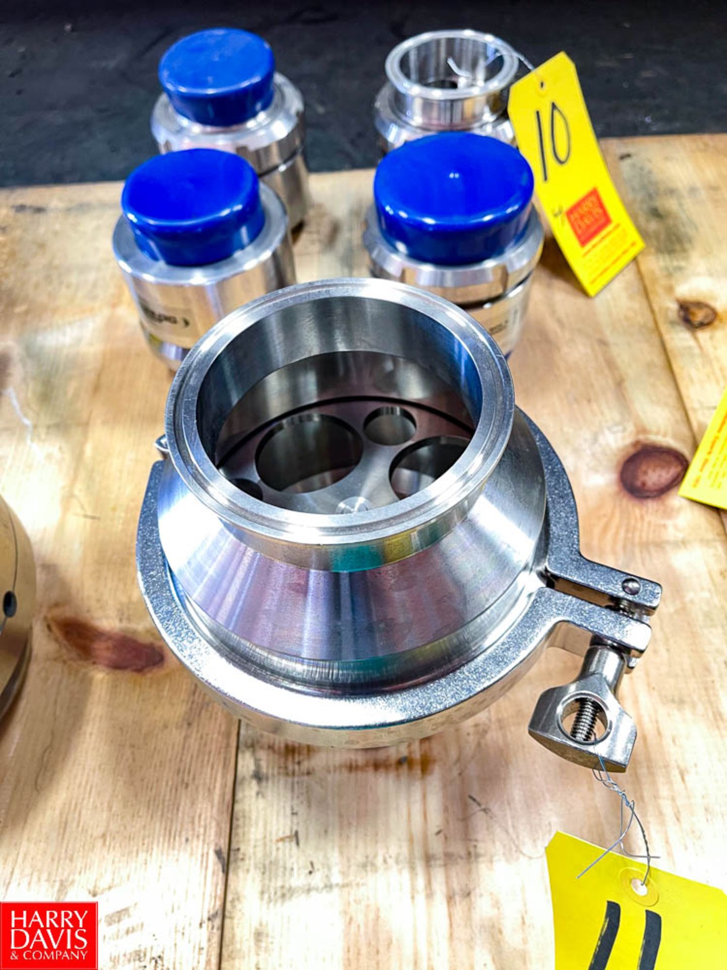 4" S/S Spring Loaded Check Valve, Clamp Type - Rigging Fee: $25
