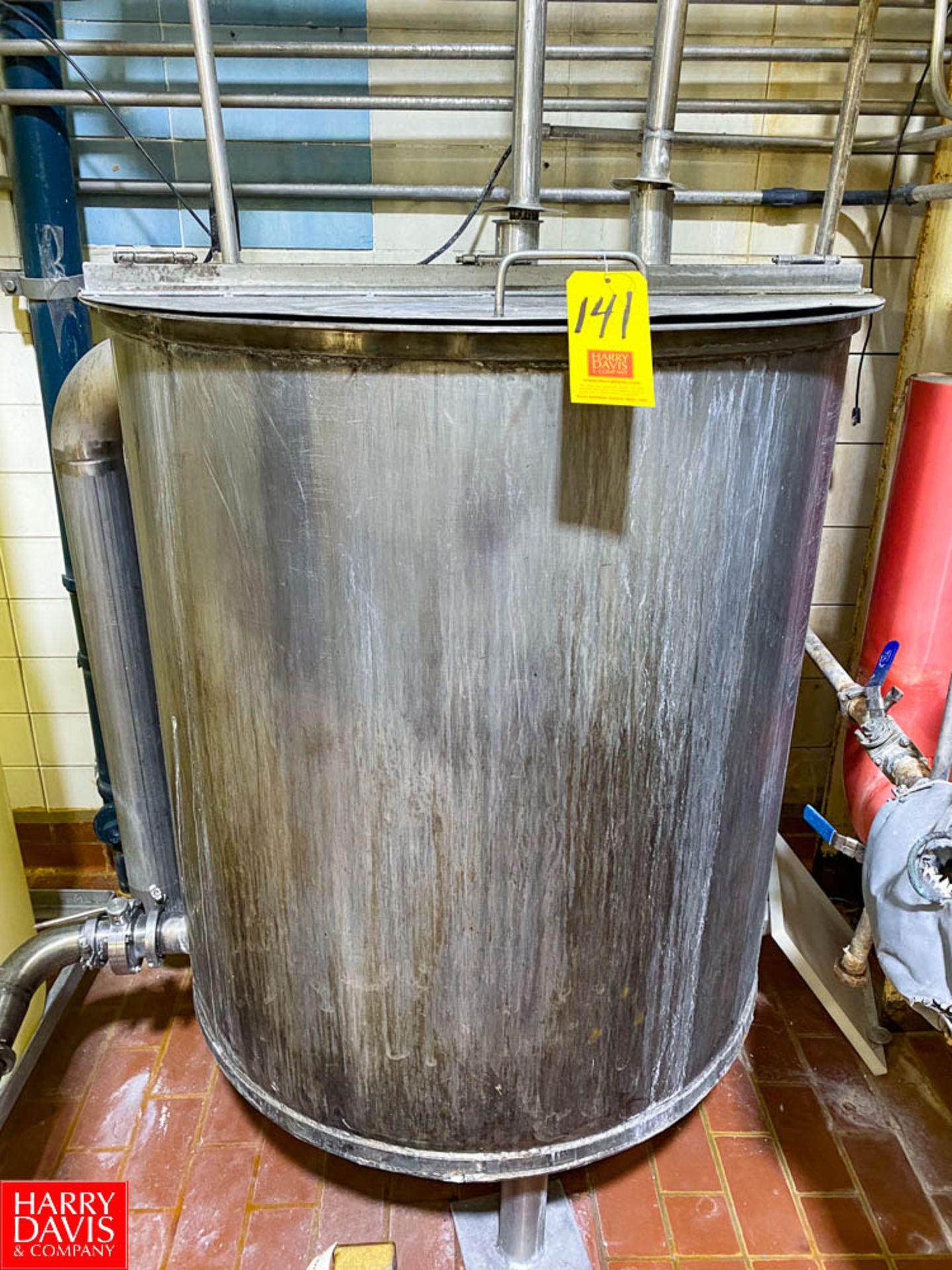 S/S 75 Gallon Single Shell Tank, with Butterfly Valve - Rigging Fee: $200
