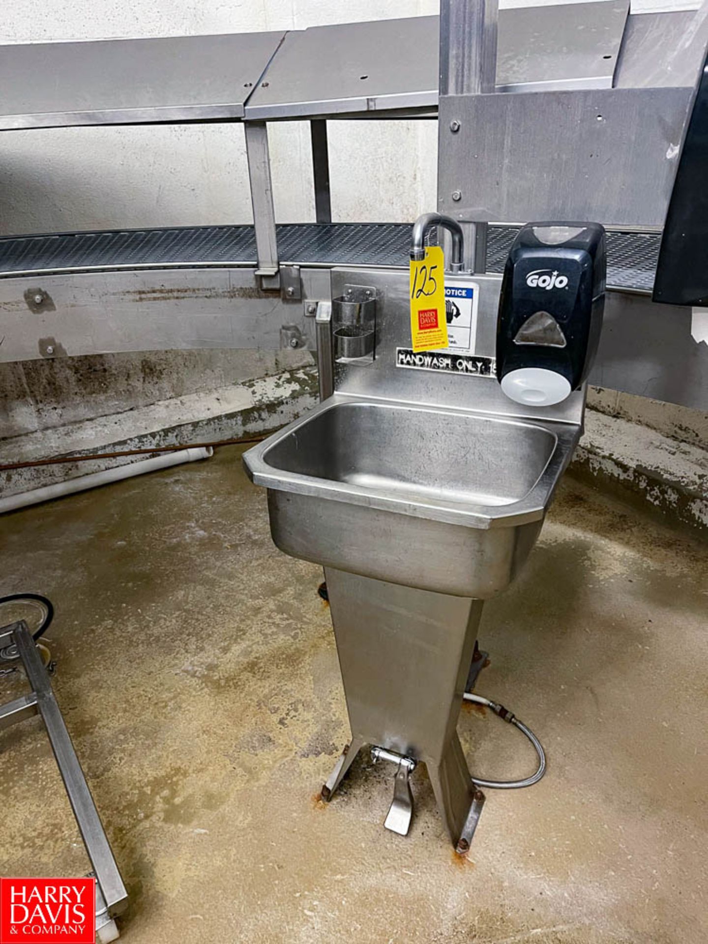 S/S Wash Sink, with Controls - Rigging Fee: $150 - Image 2 of 2