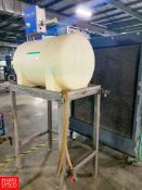 Horizontal Poly Tank, Mounted on S/S Base - Rigging Fee: $100