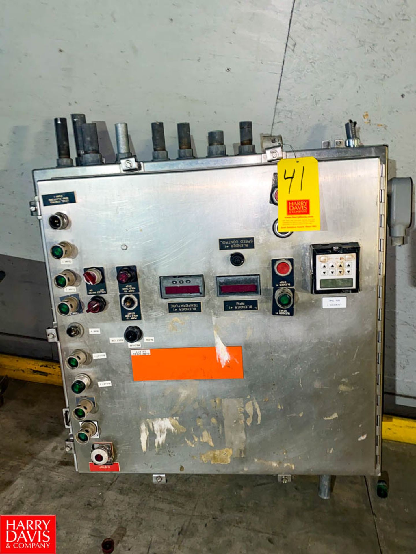 S/S Control Panel, with Digital Readouts - Rigging Fee: $250