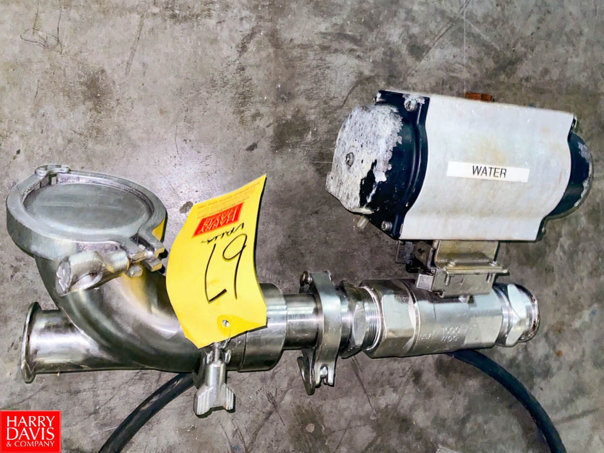 (2) Air Actuated Ball Valves and (2) Check Valves - Rigging Fee: $100