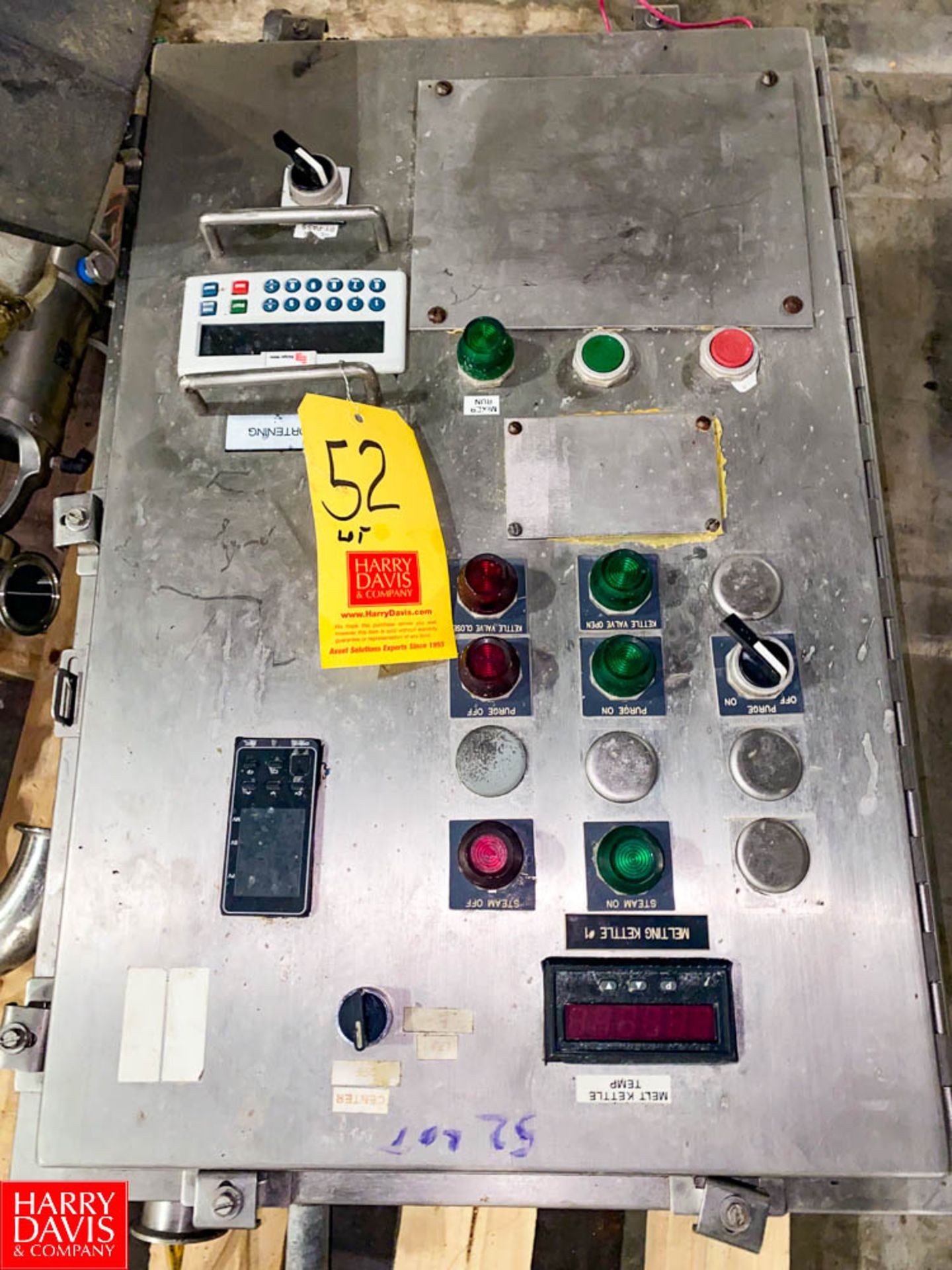 (4) Control Panels, with Readouts and Switches - Rigging Fee: $950