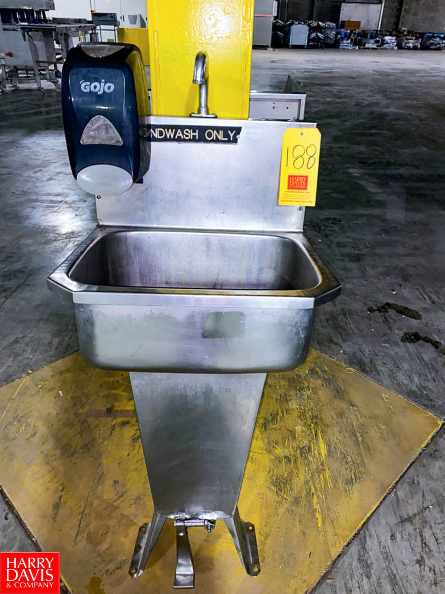 S/S Hand Sink, with Pedals - Rigging Fee: $150