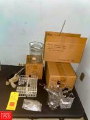 Test Tubes and Holders, Scrub Brushes and Assorted Lab Equipment - Rigging Fee: $75