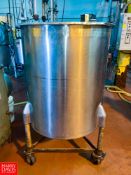 Perma-San 100 Gallon S/S Single Shell Tank with Casters - Rigging Fee: $100