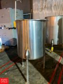 100 Gallon S/S Single Shell Tank with Hinged Lid - Rigging Fee: $125