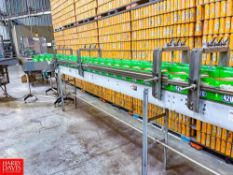 Table Top Bottle Conveyor from (2) Carrier Erectors to MultiPacker Located in: Atlanta GA