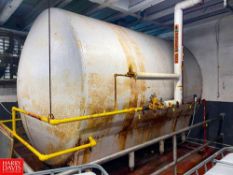 Feldmeier Approx.. 6,000 Gallon Jacketed S/S Front Horizontal Tank, S/N E-370-99 with Chart Recorder