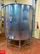 1,000 Gallon Jacketed S/S Processor with Dual Hinged Lid