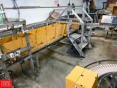 10'+ Frame Carton S/S Conveyor with 90° Turn and Plastic Table-Top Chain - Rigging Fee: $450