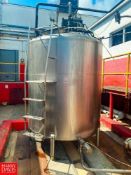 Walker 1,000 Gallon S/S Dome-Top Dump Milk Tank - Rigging Fee: $850