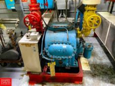 Vilter 75 HP 6-Cylinder Reciprocating Ammonia Compressor with Wizard Control System - Rigging Fee: $