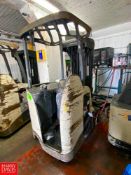 Crown 2,650 LB Capacity Stand-Up Electric Forklift with Side Shift , S/N 1A363681 - Rigging Fee: