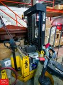 Yale 3,000 LB Capacity Stand-Up Electric Forklift , Model: MRW030LCN24 TF088, 182" Maifft with