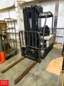 Crown 2,450 LB Capacity Sit Down Electric Forklift with Side Shift, S/N 9A183754 - Rigging Fee: $250