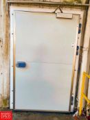 2022 51“ X 83“ Cooler Door with S/S Frame Reported Cost $10,000 - Rigging Fee: $1250