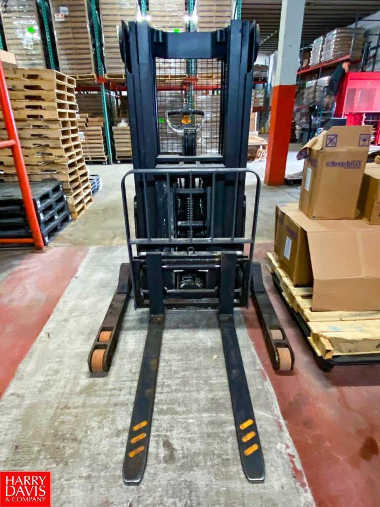 Crown 2,700 LB Capacity Stand-Up Electric Forklift with Side Shift Type, 5500 Series , S/N 10203824 - Image 2 of 2