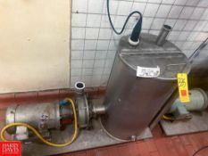 Hot Water Set with Fristam Centrifugal Pump, S/S Tank, Mounted S/S Base - Rigging Fee: $250