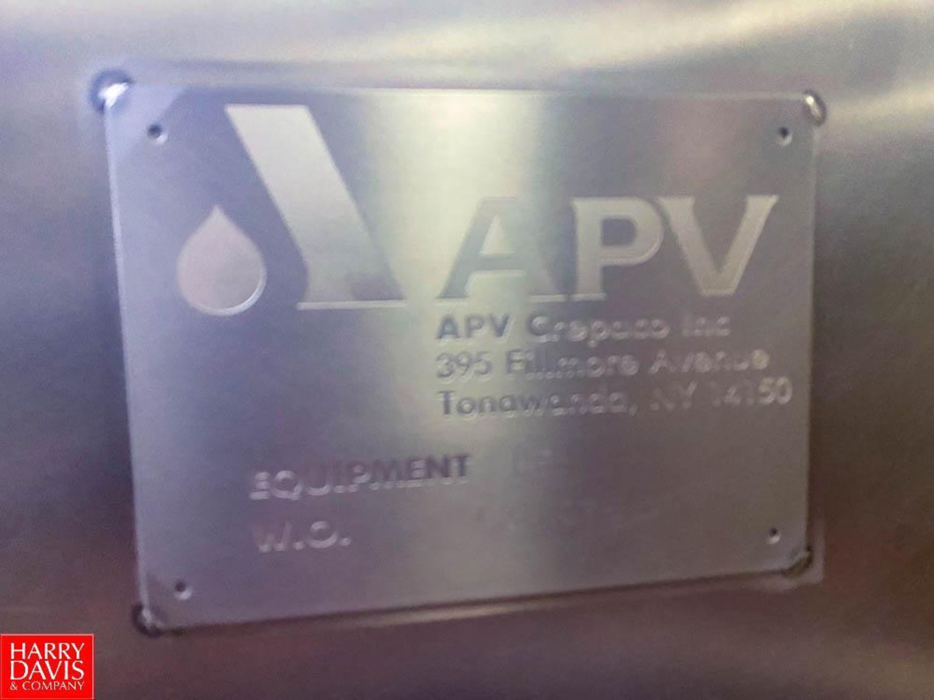 APV 3" Zone S/S Plate Heat Exchanger, Model: R51 S/N 27207-1 - Rigging Fee: $2500 - Image 3 of 4