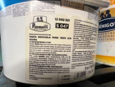 NEW UNOPENED Tubs 10 KG (22 LB) Pernigotti Pasta Nicciola Pura 100% G.M Scura