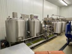 Bulk Bid: (Lots 2 - 11) Complete Technogel Gelato System Including: Mixworking 600, (2) Ageing Vats