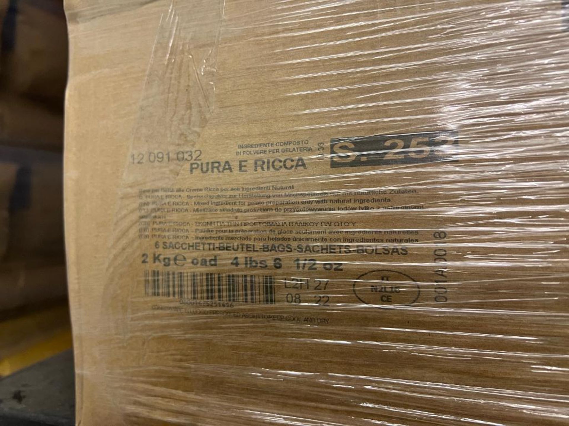 NEW UNOPENED Boxes 12 KG (26.5 LB) Pura E Ricca (Pure & Rich) Flavoring