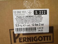 NEW UNOPENED Boxes 5.5 KG (12.1 LB) Pasta Al Cremino Fluido (Chocolate Hazelnut Paste)