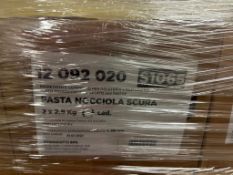 NEW UNOPENED Boxes 5.6 KG (12.3 LB) Pernigotti Pasta Nicciola Scura (Dark Hazelnut Paste)