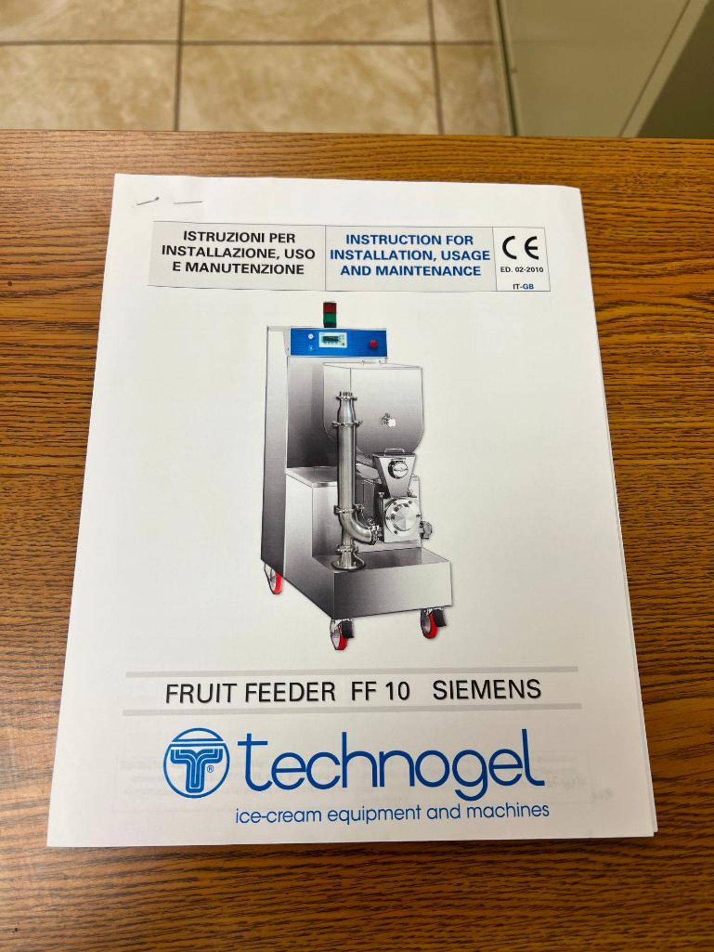 2011 Technogel Fruit Filler, Model: FF10Siemens, S/N: 005453/01F with Siemens Simatic Panel HMI - Image 3 of 3