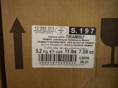 NEW UNOPENED Boxes 5.2 KG (11.5 LB) Pasta Al Gusto Tiramisu