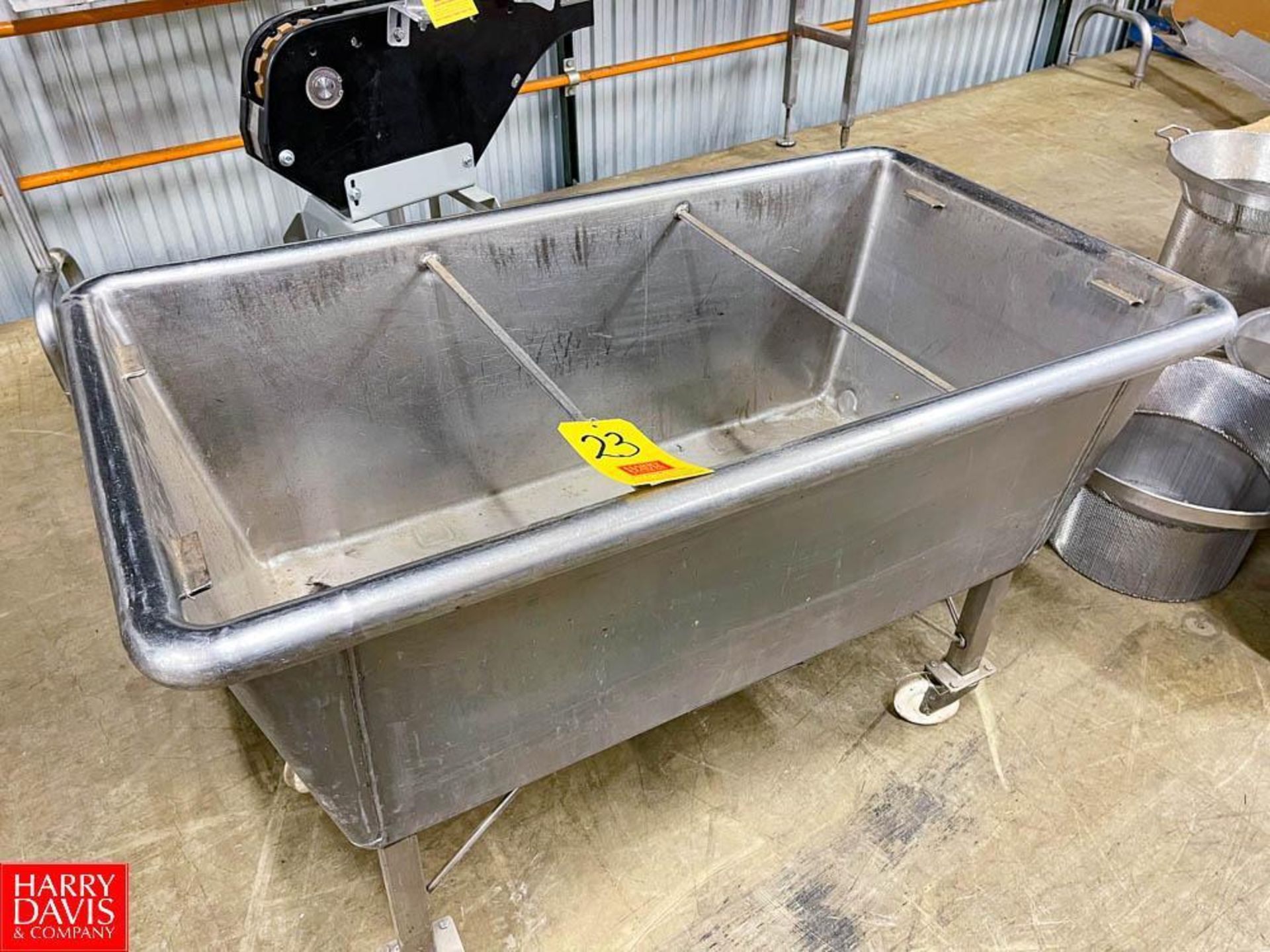 S/S COP Tank, Dimensions= 47" Length x 25" Width x 16" Depth - Rigging Fee: $100