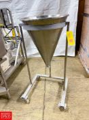 S/S Funnel Mounted on Portable Stand - Rigging Fee: $100