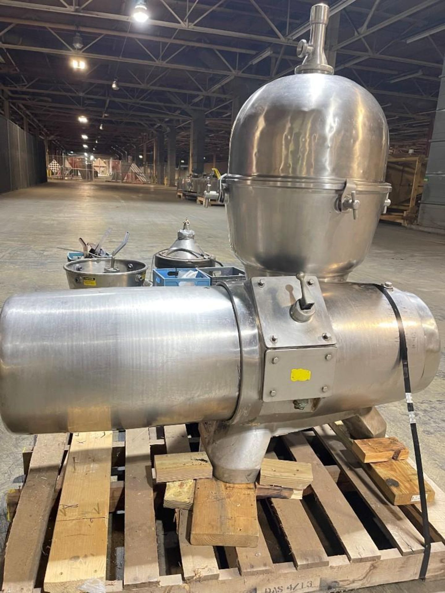 Alfa Laval S/S Separator Model: 510, S/N: 370377, Bowl S/N: 288701 (Location: New Stanton, PA) - Rig - Image 2 of 4