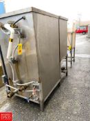 (2) Approx. 200 Gallon and 100 Gallon S/S Skid Mounted Tanks with Pump - Rigging Fee: $250
