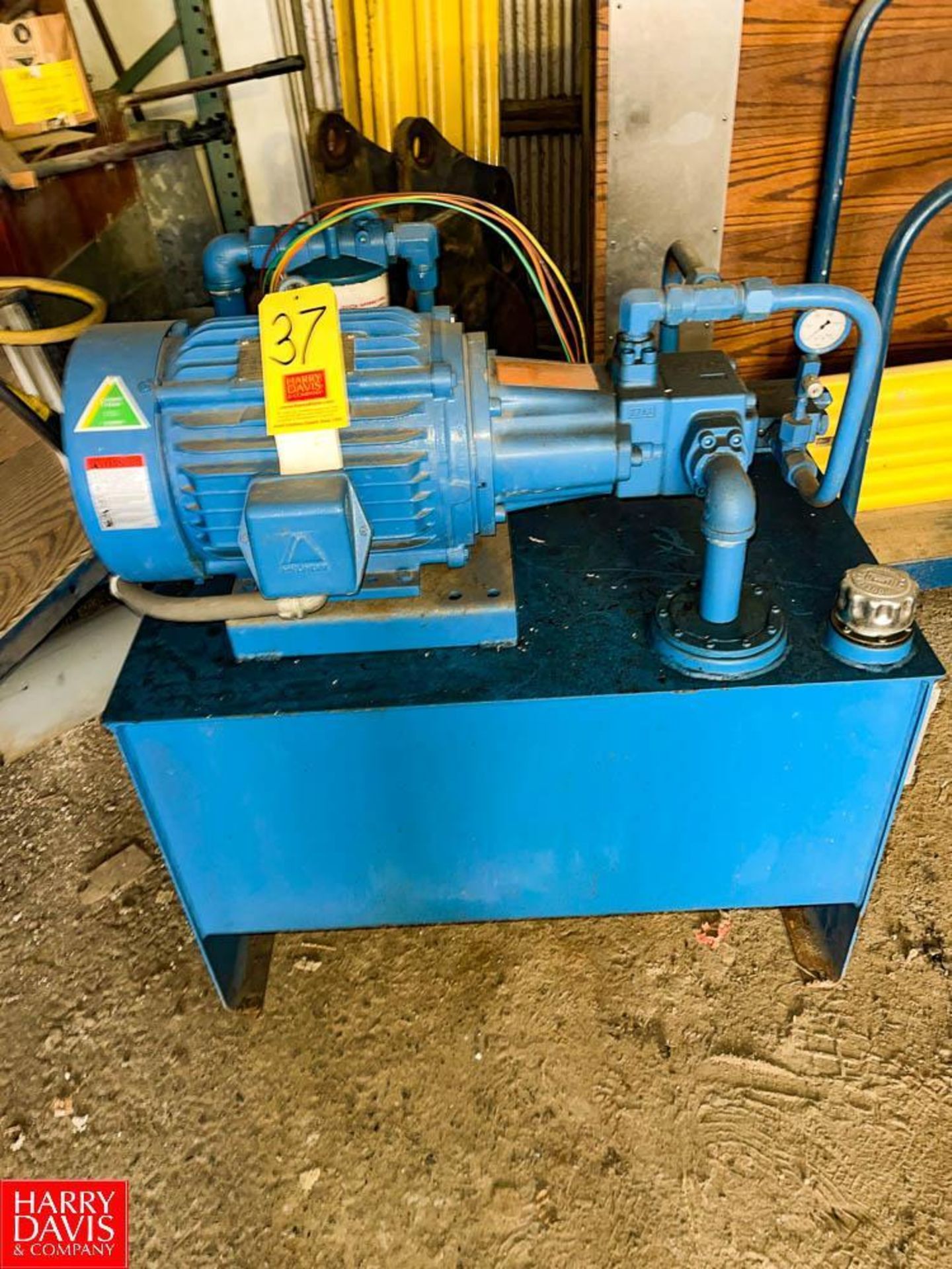 10 HP Hydraulic Pump System with Tank Motor and Pump - Rigging Fee: $150